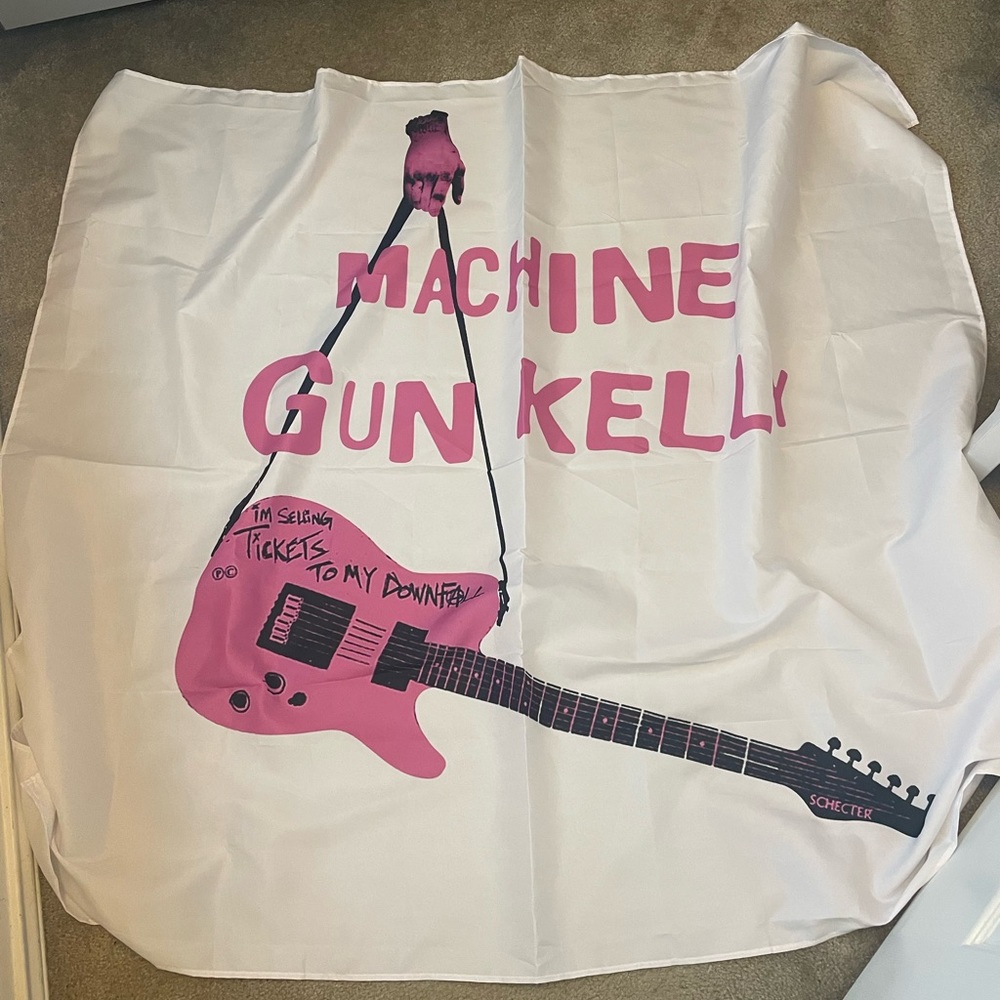 Machine Gun Kelly Pink and White Tapestry